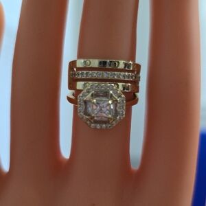 Gold Filled and Silver Women's Ring Set